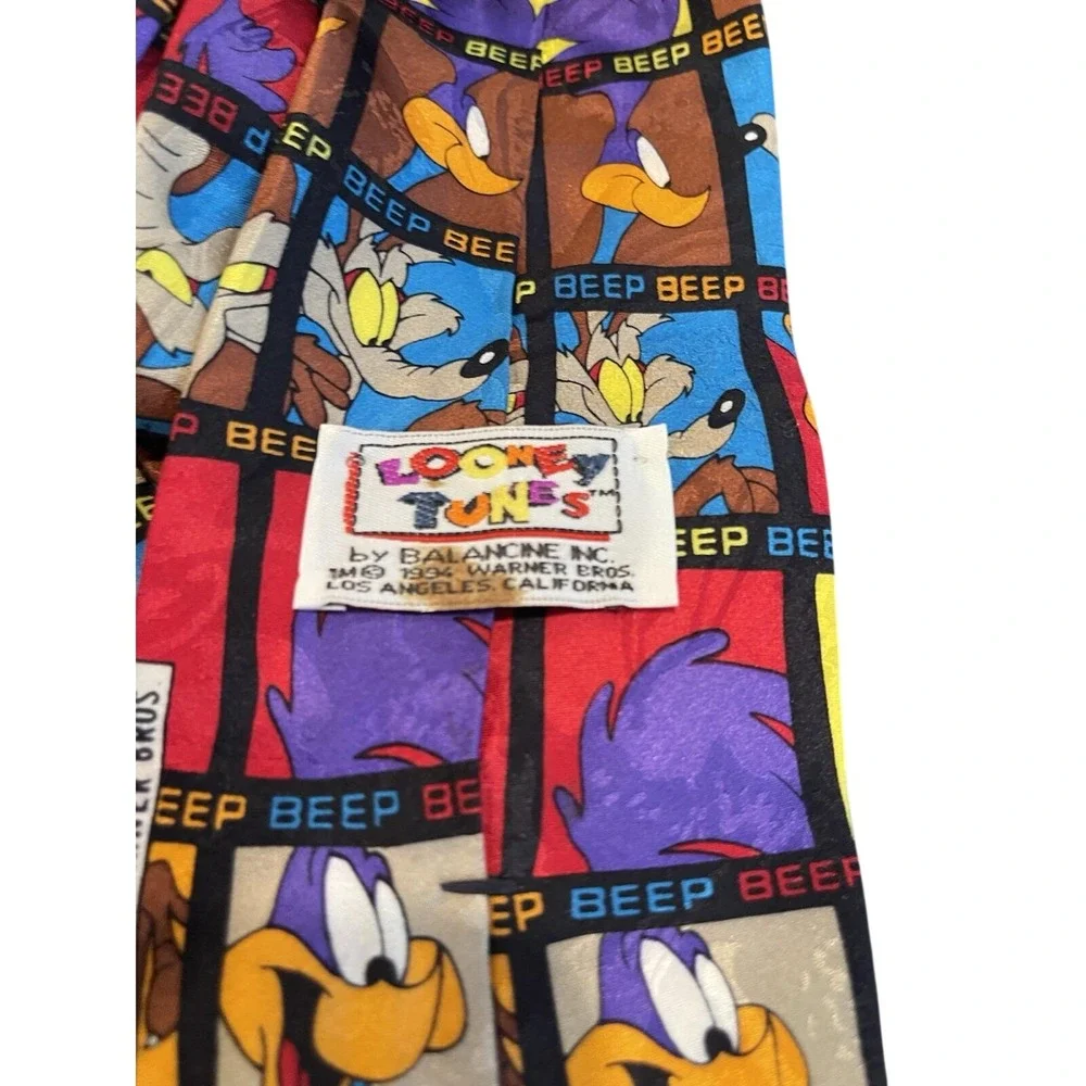 Looney‎ Tunes by Balancine Inc. 1996 Warner Bros. Vintage men's Necktie